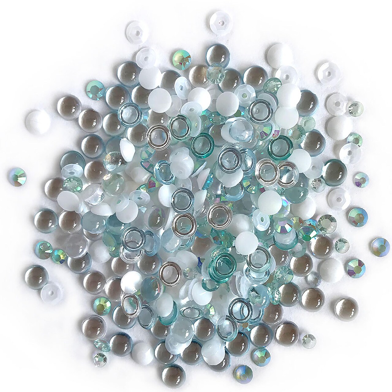 Buttons Galore Sparkletz DIY Craft Embellishments 30 Grams - 3 Packs of Island Breeze